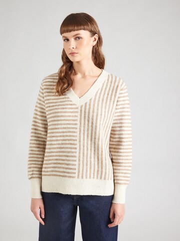 VERO MODA Trui 'VMURANUS' in Beige: voorkant
