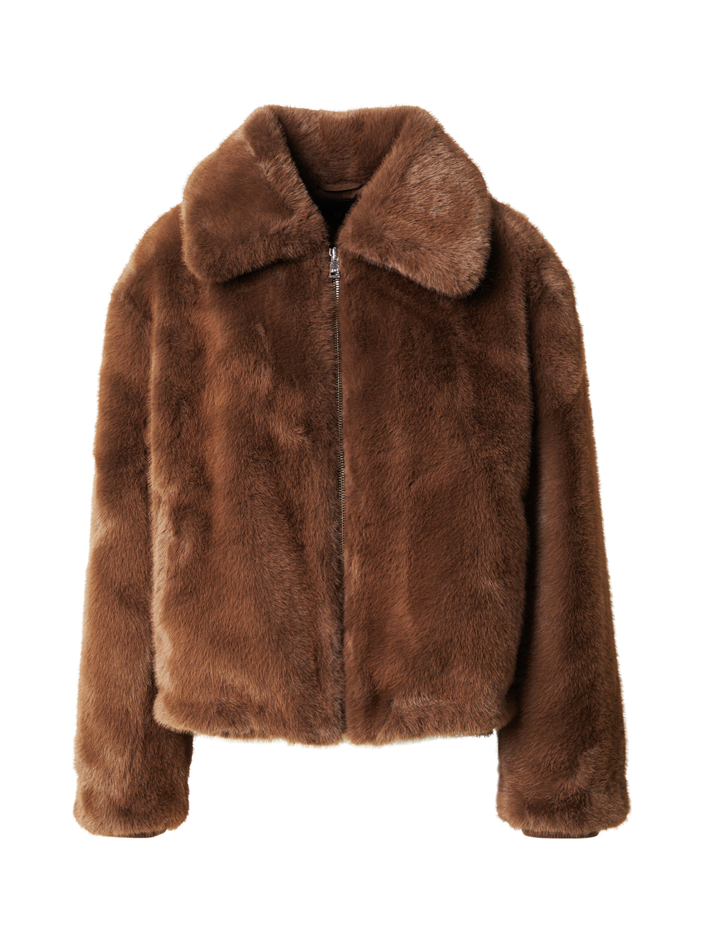 OUI Přechodná bunda – hnědá: přední strana