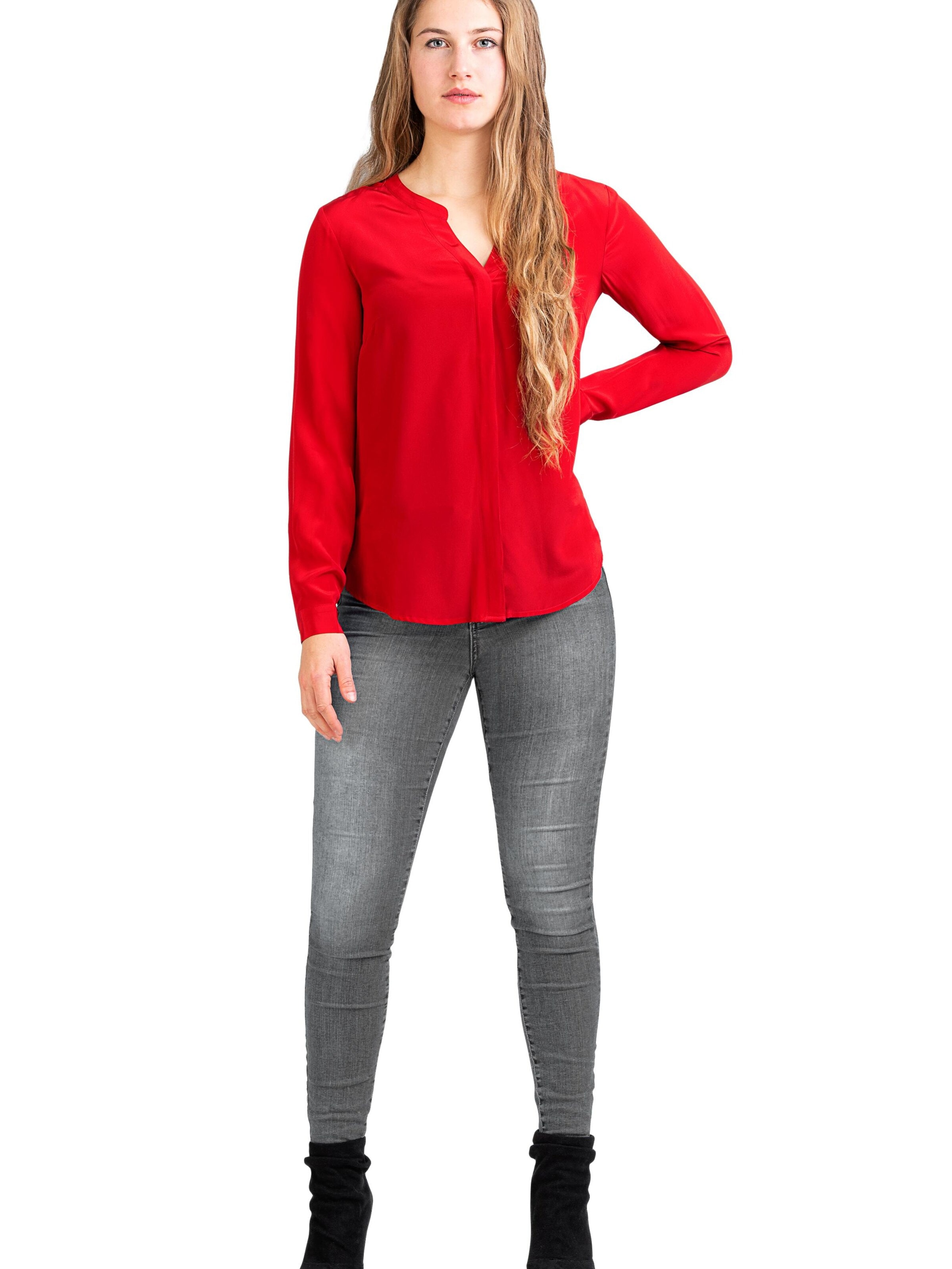 Camicia da donna 'Seidenbluse Nobicetta' di Posh Gear in rosso