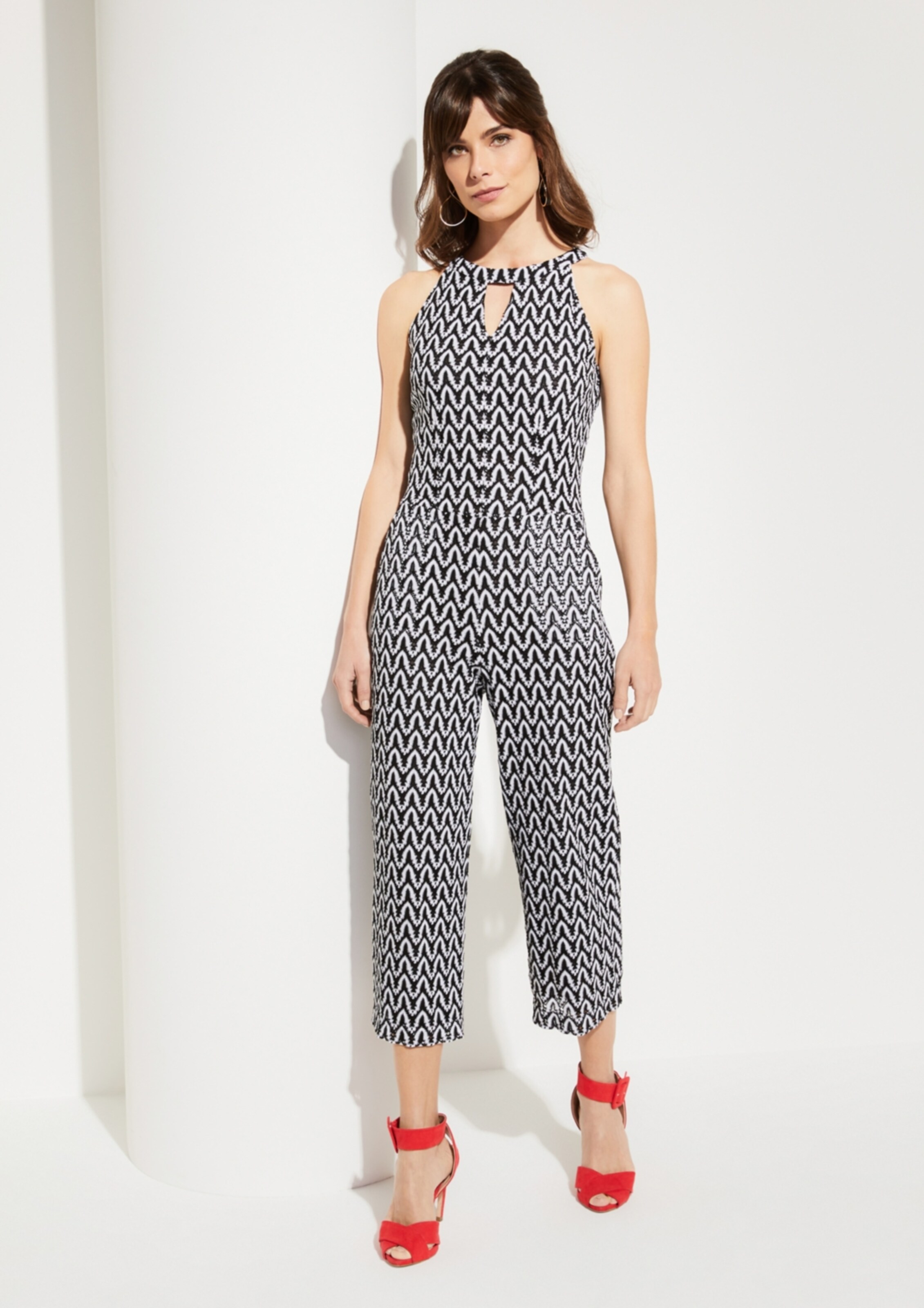 comma jumpsuit schwarz
