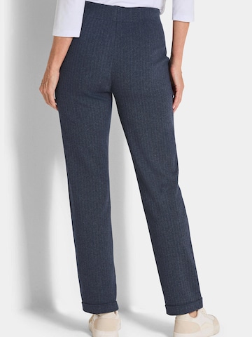 Regular Pantalon à plis 'Carla' Goldner en bleu
