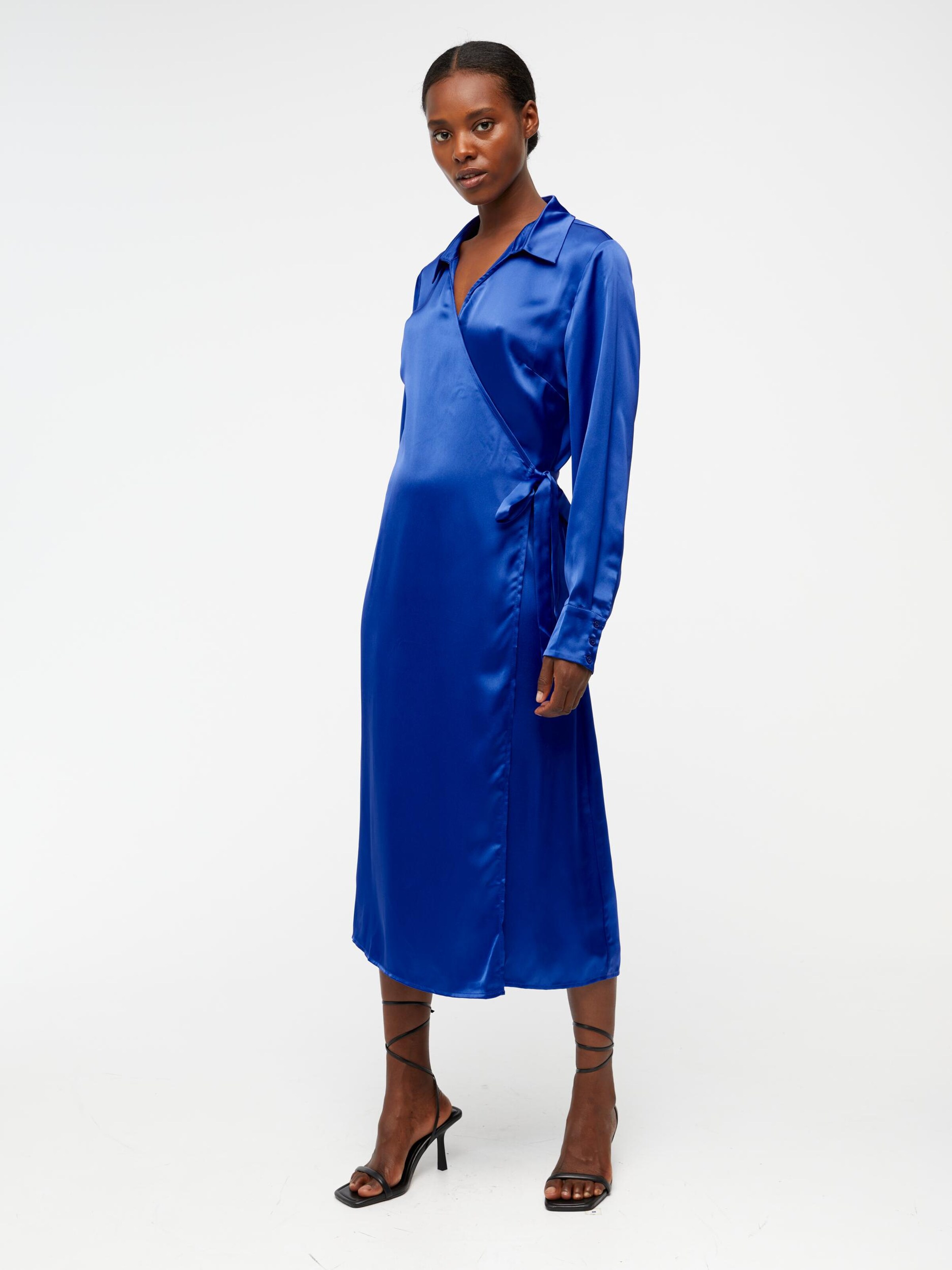 Cobalt blue shirt dress 2025