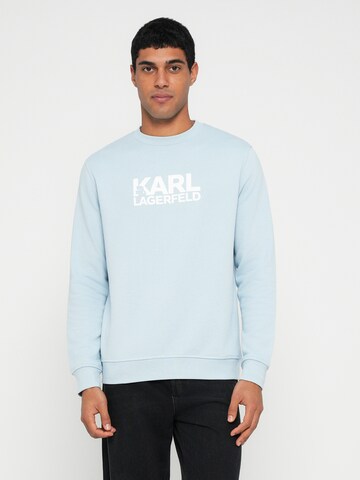 mėlyna Karl Lagerfeld Megztinis be užsegimo: priekis