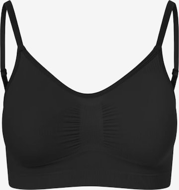 cfab by creamy fabrics Bra 'Comfort Bralette' in Black: front
