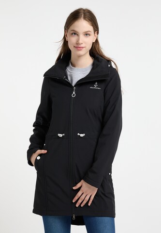 Manteau fonctionnel DreiMaster Maritim en noir : devant