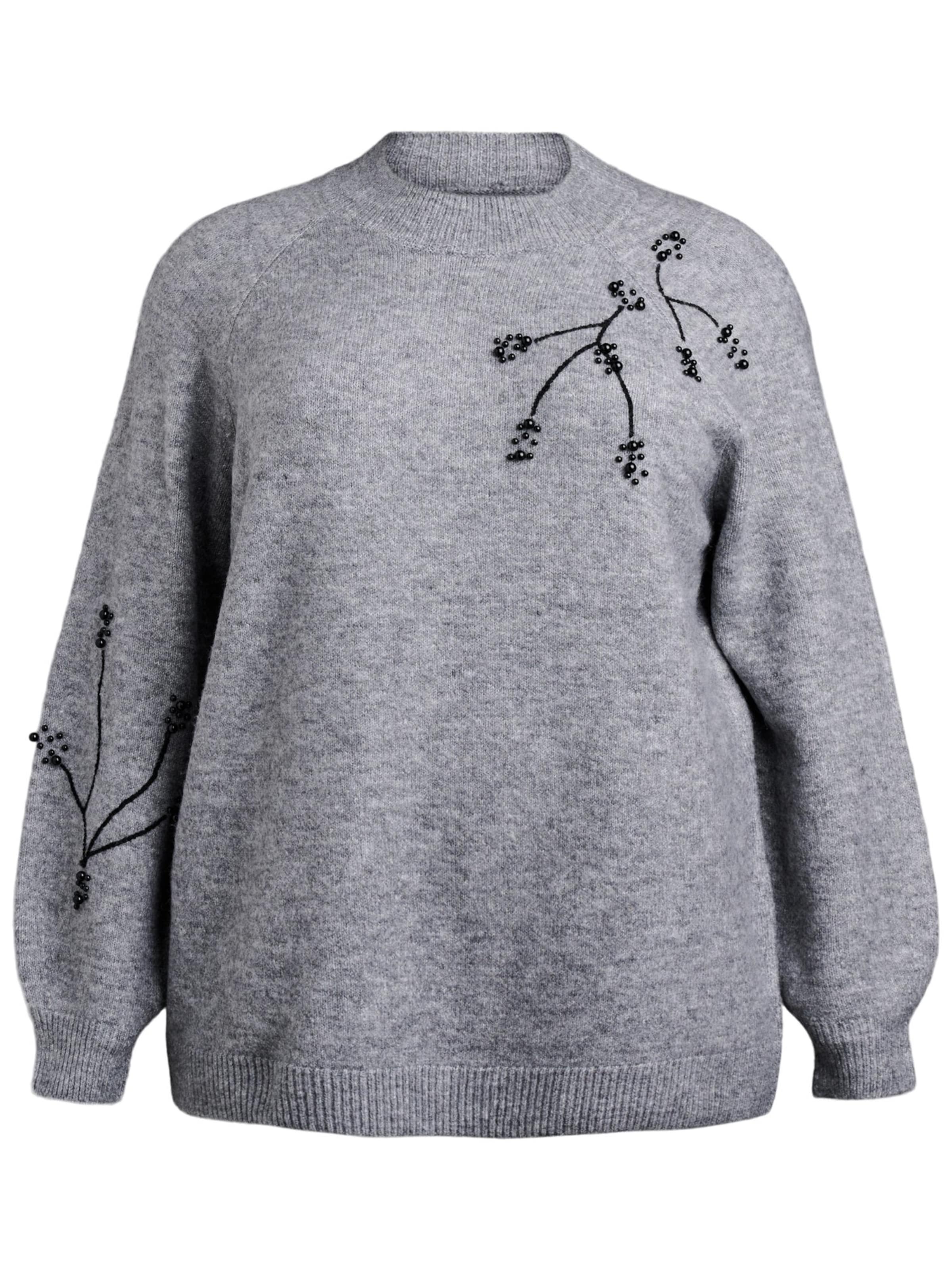 Pullover 'LEA' di Zizzi in grigio: frontale