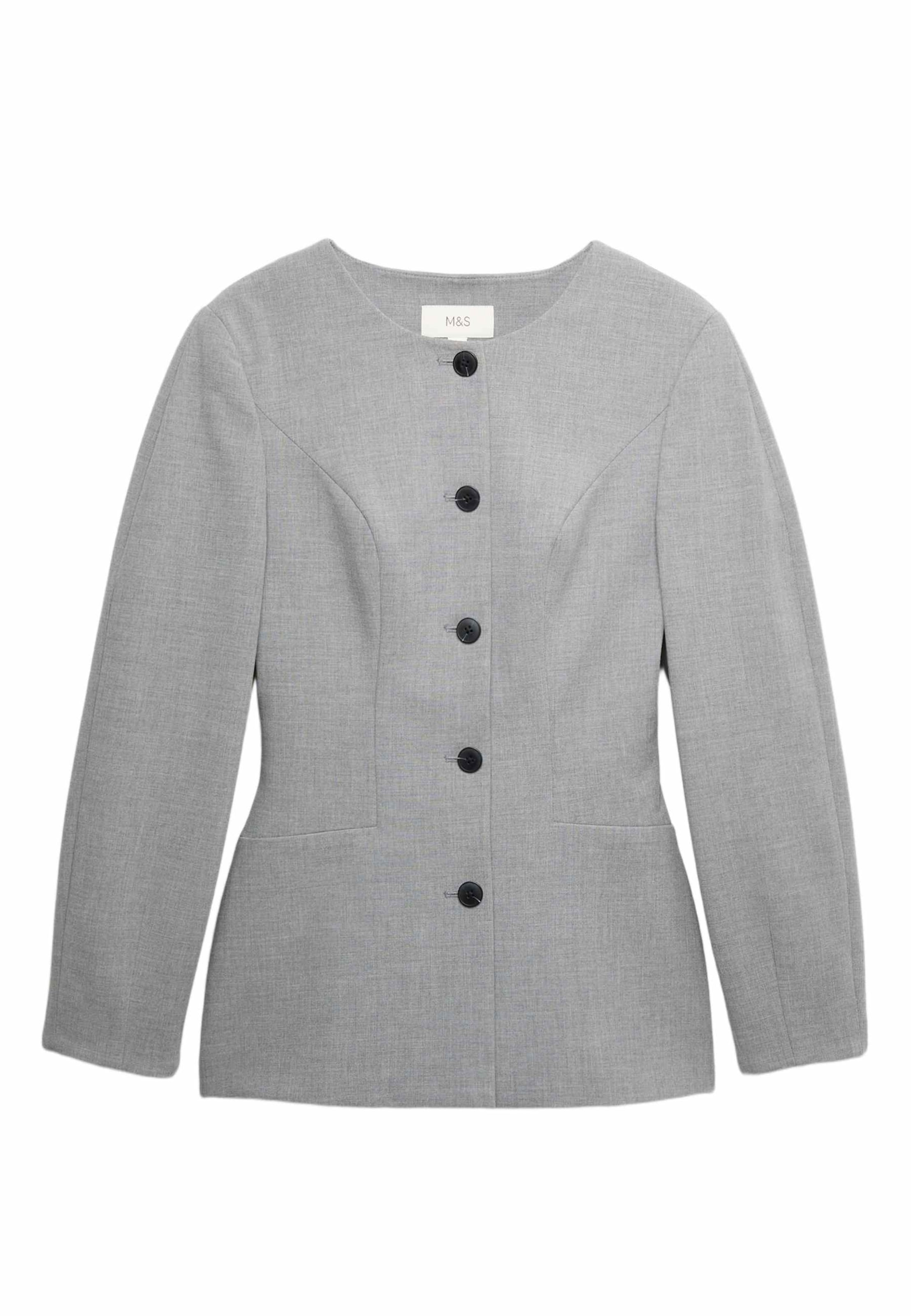 Giacca di mezza stagione di Marks & Spencer in grigio: frontale
