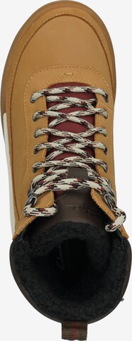 CLARKS Lace-Up Ankle Boots in Brown
