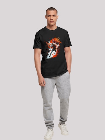 T-Shirt 'Basketball Sports Collection Orange Splash' F4NT4STIC en mélange de couleurs