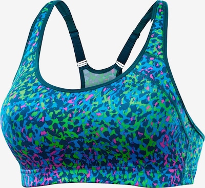 LASCANA ACTIVE Športová podprsenka, veľkosť XS/C - modrá / námornícka modrá / zelená / ružová, Produkt