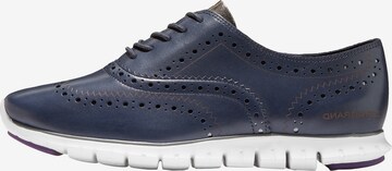 Cole Haan Athletic Lace-Up Shoes 'ZERØGRAND Wingtip Oxford' in Blue: front