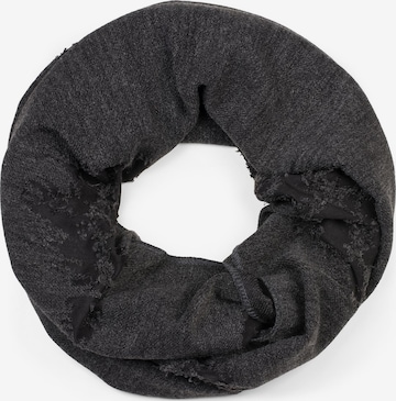 styleBREAKER Schlauchschal 'Loop Schal Destroyed Look' in Grau: Vorderseite