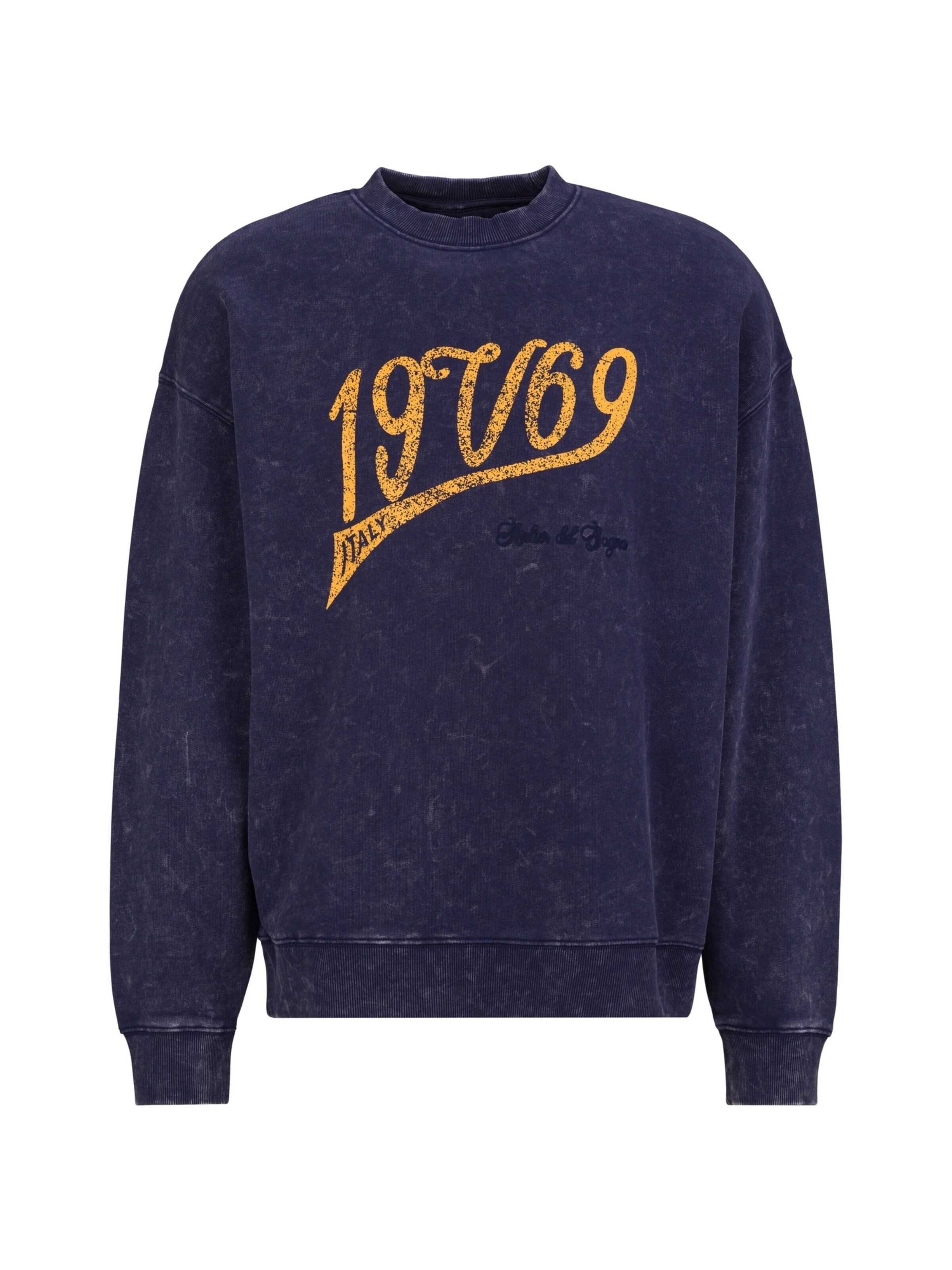 19V69 ITALIA Sweatshirt ' Omero' in Blau: Vorderseite