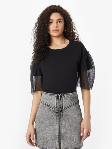 Sisley Shirt in Zwart: voorkant