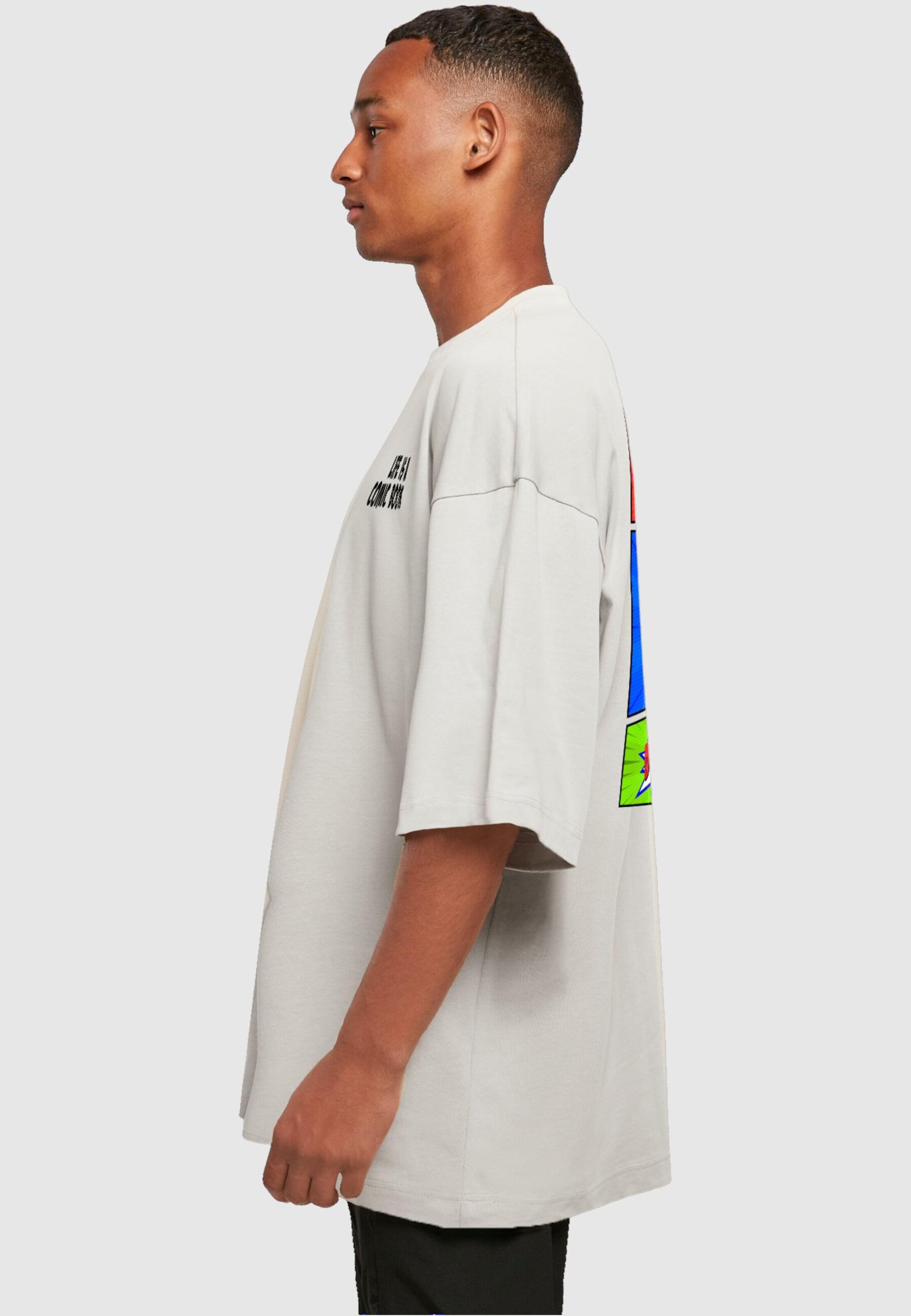 Merchcode T-Shirt 'Book Comic' in Grau