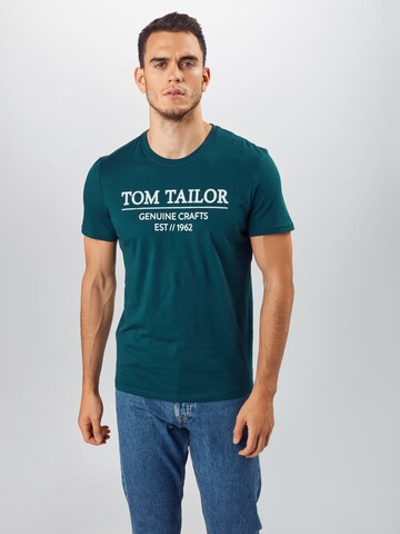 TOM TAILOR Regular fit Shirt in Groen: voorkant