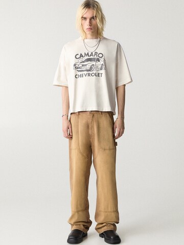 T-Shirt Pull&Bear en beige