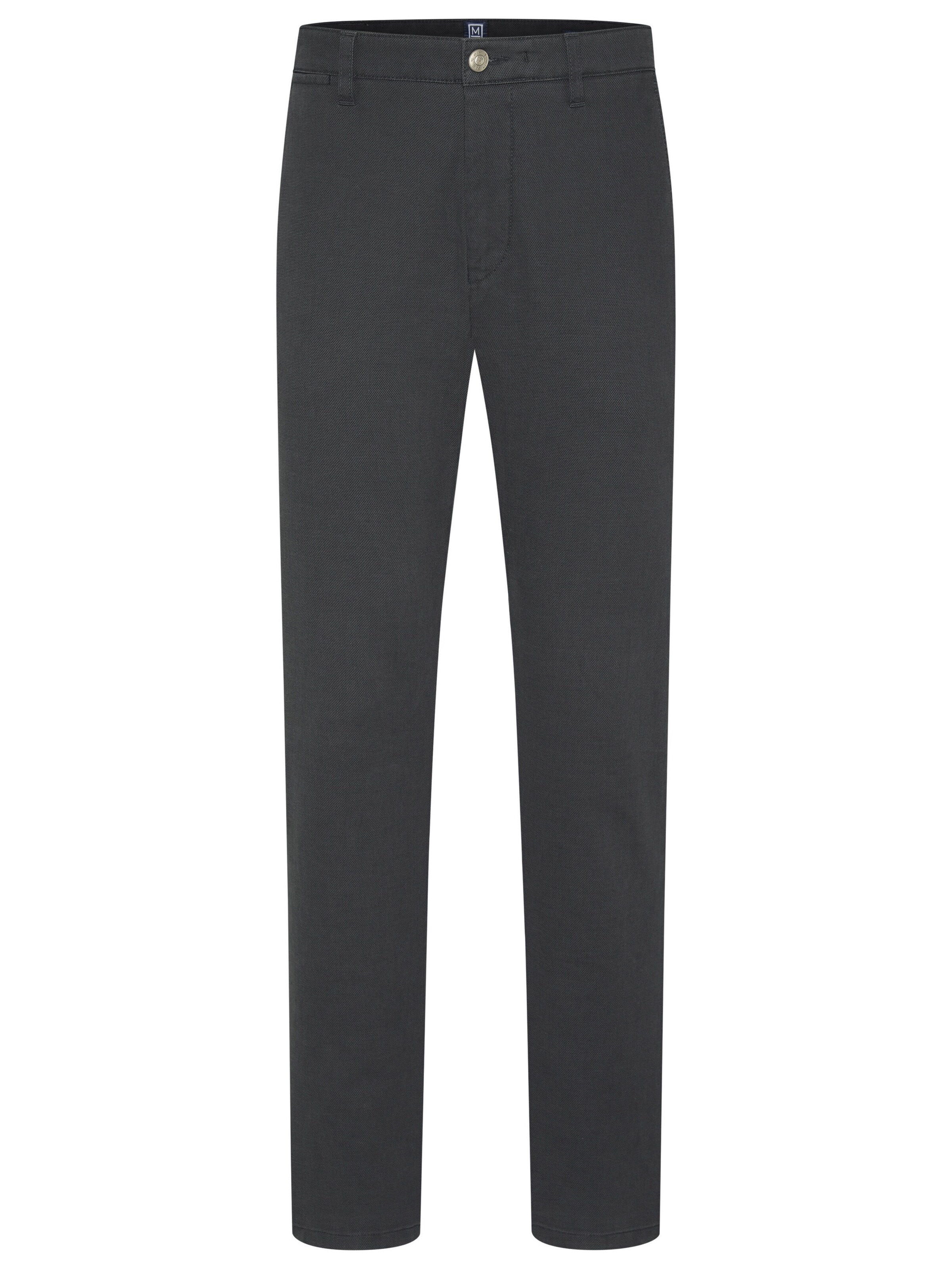 MEYER Slim fit Chino trousers in Grey: front