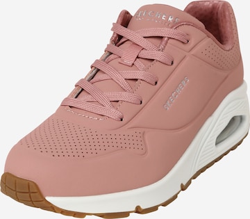 Sneaker low 'Uno Stand On Air' de la SKECHERS pe roz: față