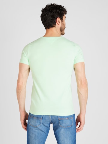 Slim fit Maglietta di TOMMY HILFIGER in verde