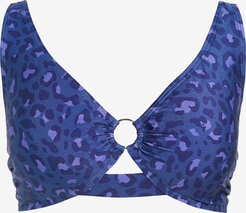 Ulla Popken T-Shirt Bikini in Blau