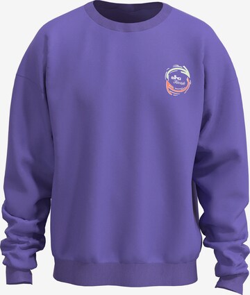 Sweat-shirt elho en violet : devant