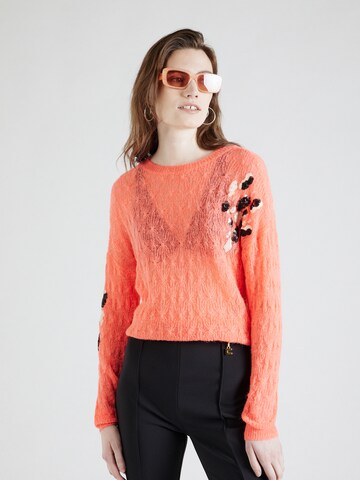 Pull-over TAIFUN en orange : devant