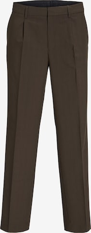 Pantalon à plis 'BUSHWICK' JACK & JONES en marron : devant