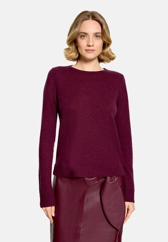 Cartoon Pullover in Lila: Vorderseite