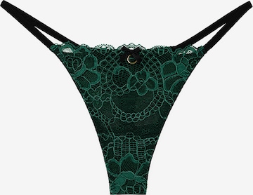 La Muel Lingerie String 'soft lace' in Grün: Vorderseite