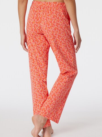 SCHIESSER Pajama Pants ' Mix & Relax  ' in Red