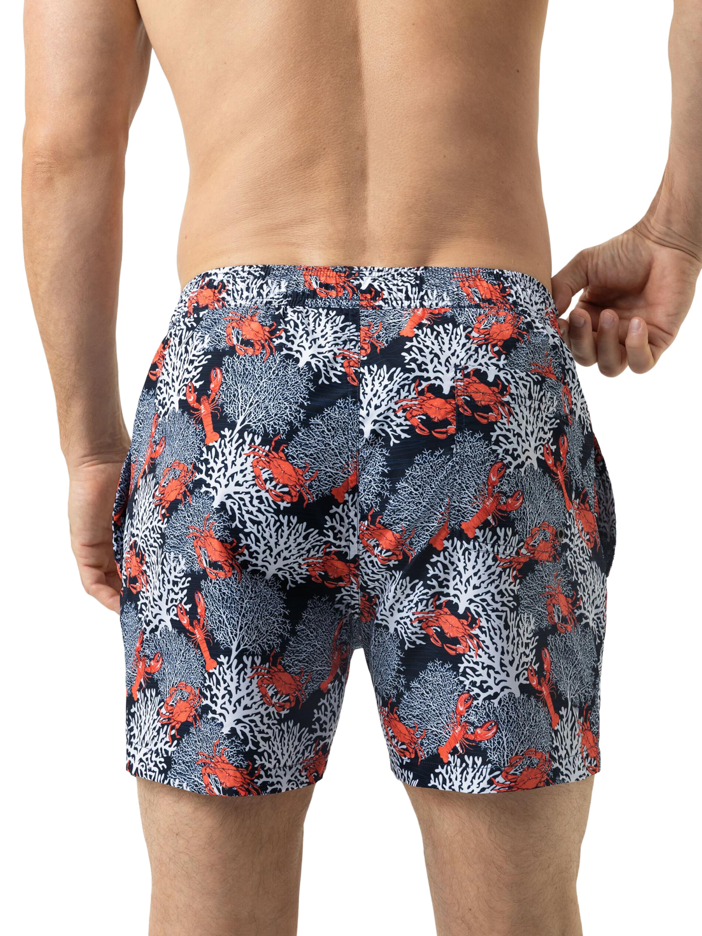 Mey Zwemshorts 'Ocean Bloom' in Zwart