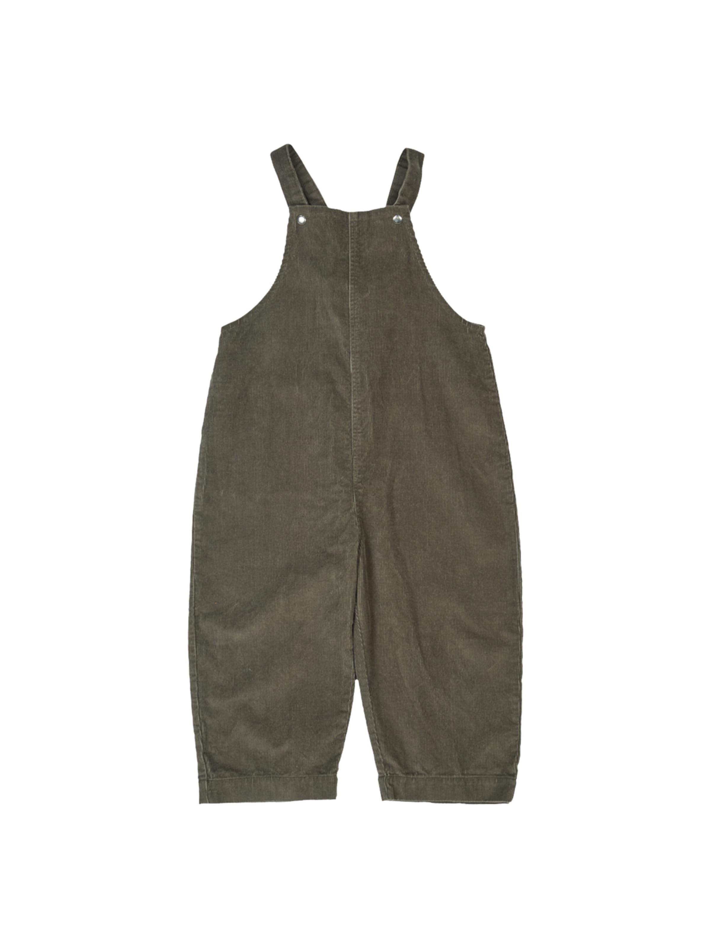 regular Pantaloni con pettorina di Müsli by GREEN COTTON in verde: frontale