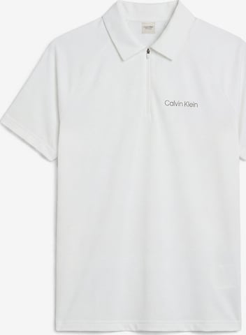 T-Shirt Calvin Klein en blanc : devant