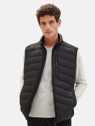 TOM TAILOR Vest in Black