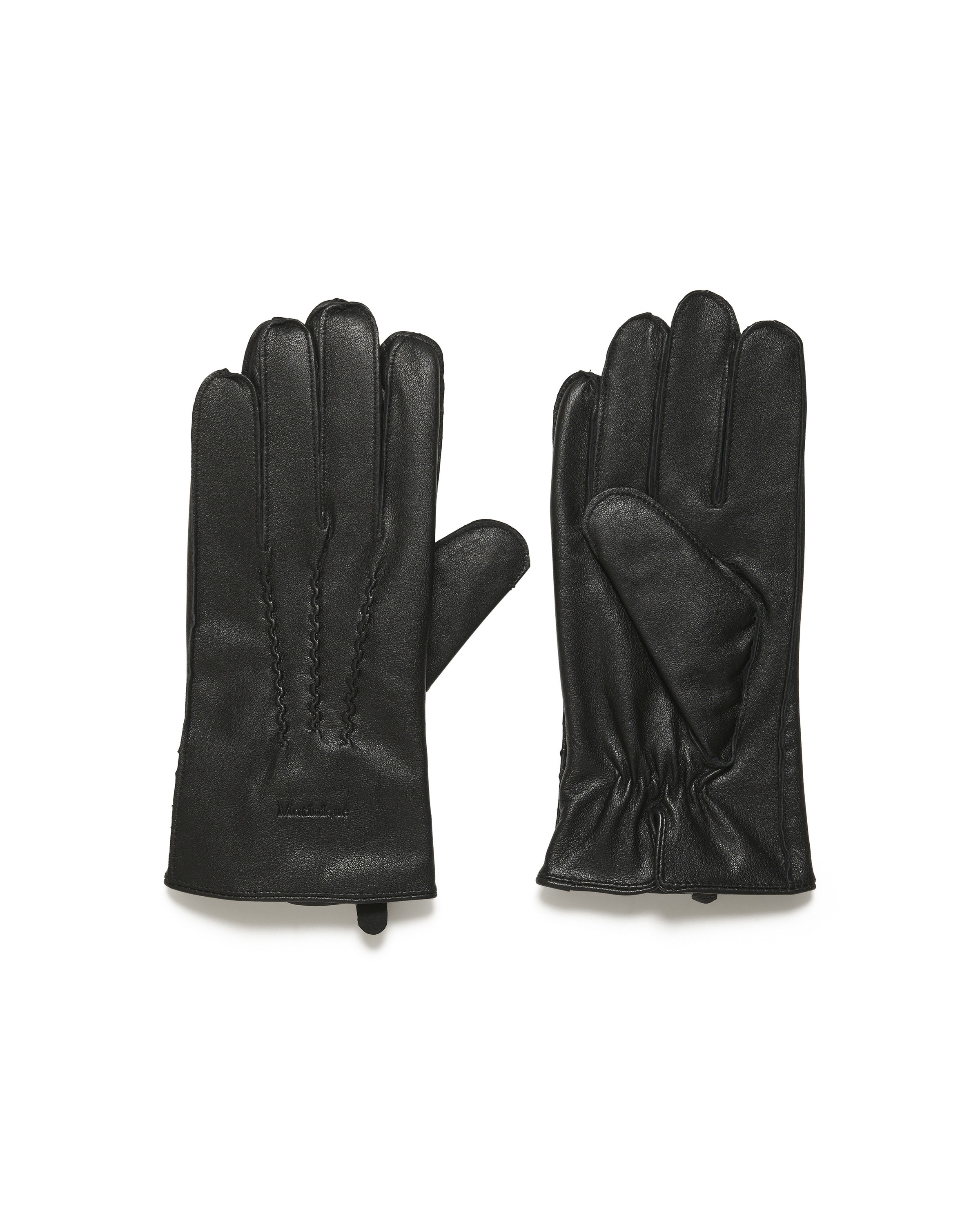 Matinique Fingerhandschuhe 'Rewy' in Schwarz: Vorderseite