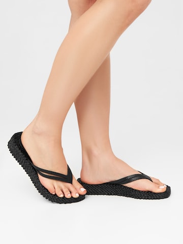 ILSE JACOBSEN T-Bar Sandals 'CHEERFUL13' in Black: front