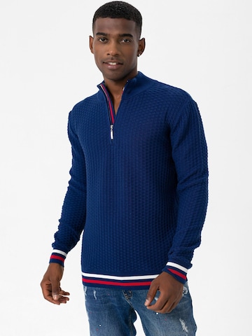 Pull-over Moxx Paris en bleu : devant