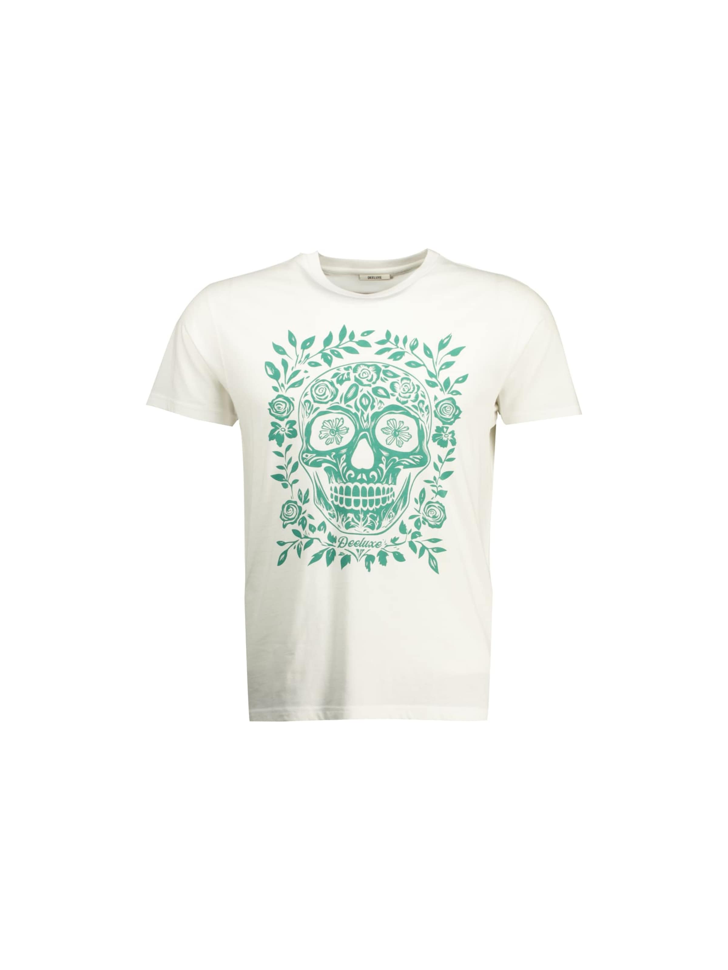 T-Shirt 'SKULITO' Deeluxe en blanc : devant