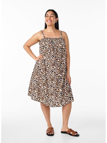 Zizzi Kleid 'Vsol' in Beige