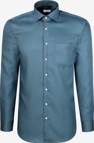 Chemise business 'Schwarze Rose' SEIDENSTICKER en vert : devant