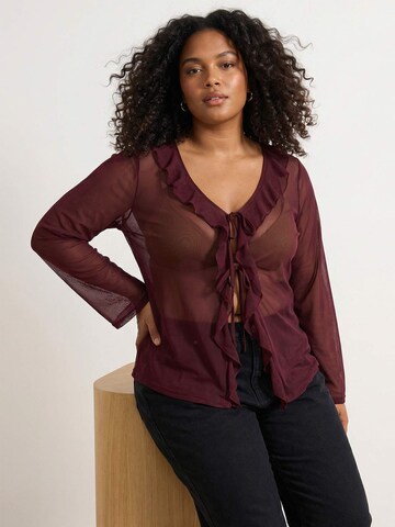Trendyol Curve - Blusa en rojo: frente