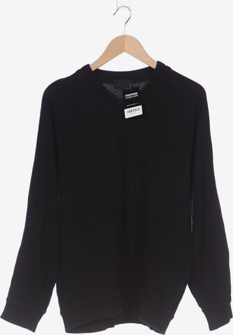 Carlo Colucci Sweater & Cardigan in 5XL in Black: front