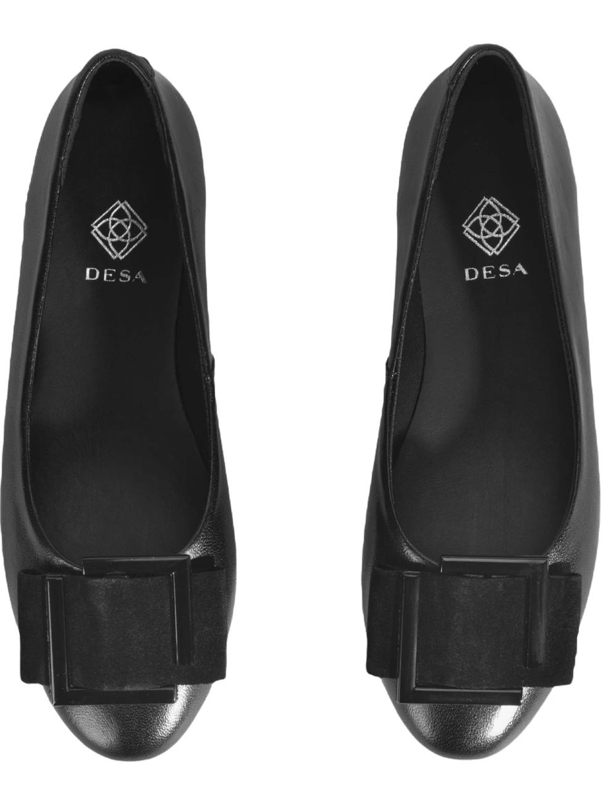 Desa Ballet Flats 'Ballettschuhe' in Black