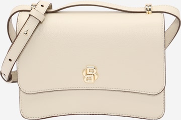 BOSS - Mala de ombro em branco: frente
