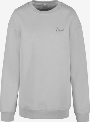 Sweat-shirt 'Crewn. Carlsbad' Forvert en gris : devant