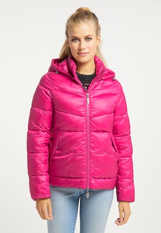 usha BLUE LABEL Winterjas in Roze: voorkant