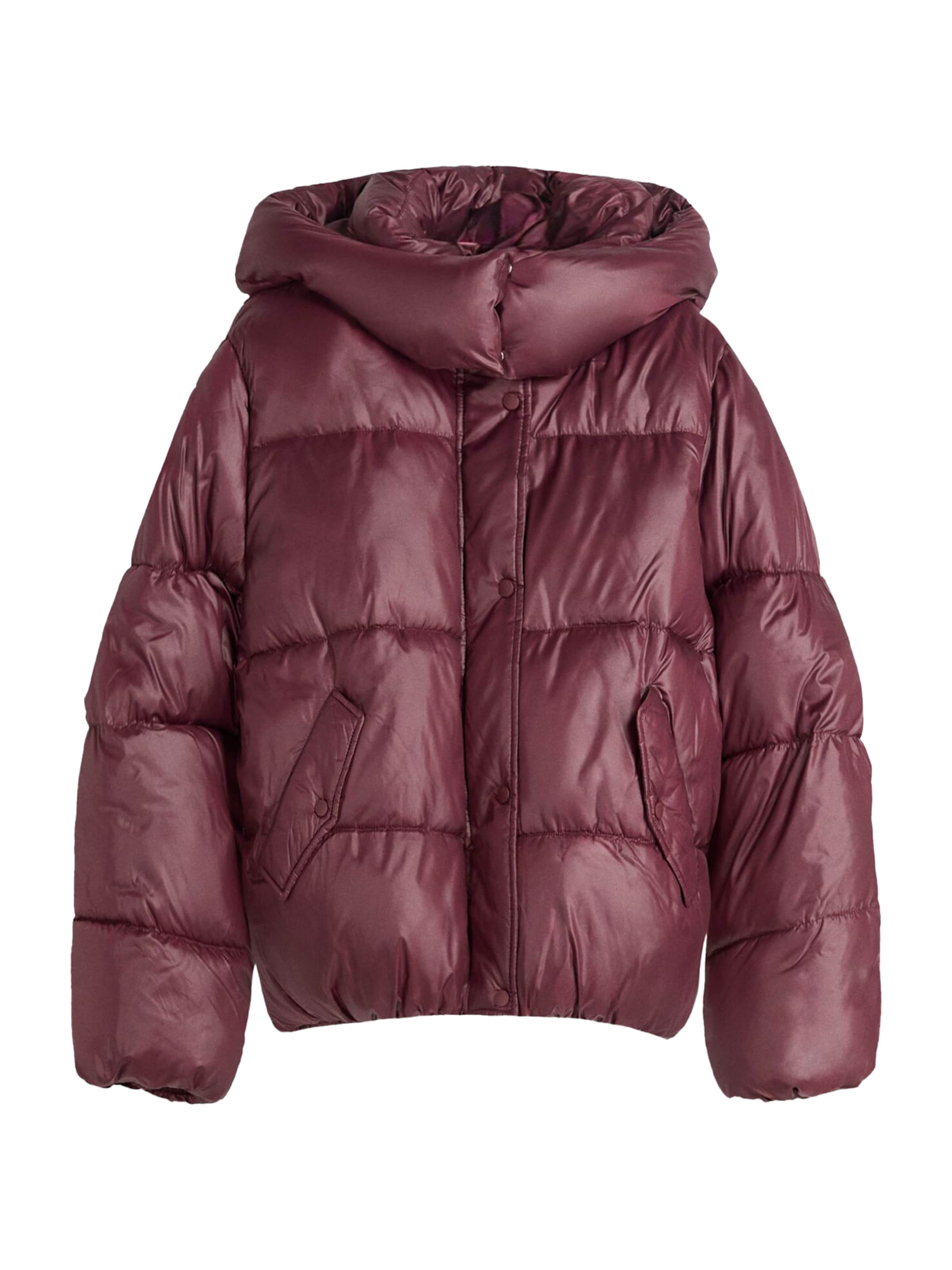 Bershka Winter jacket in Red: front