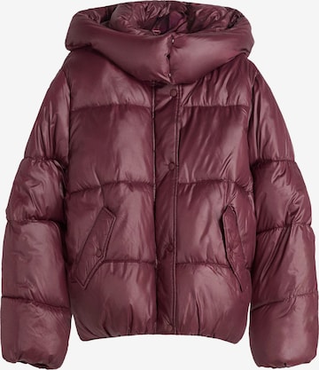 Veste d’hiver Bershka en rouge : devant