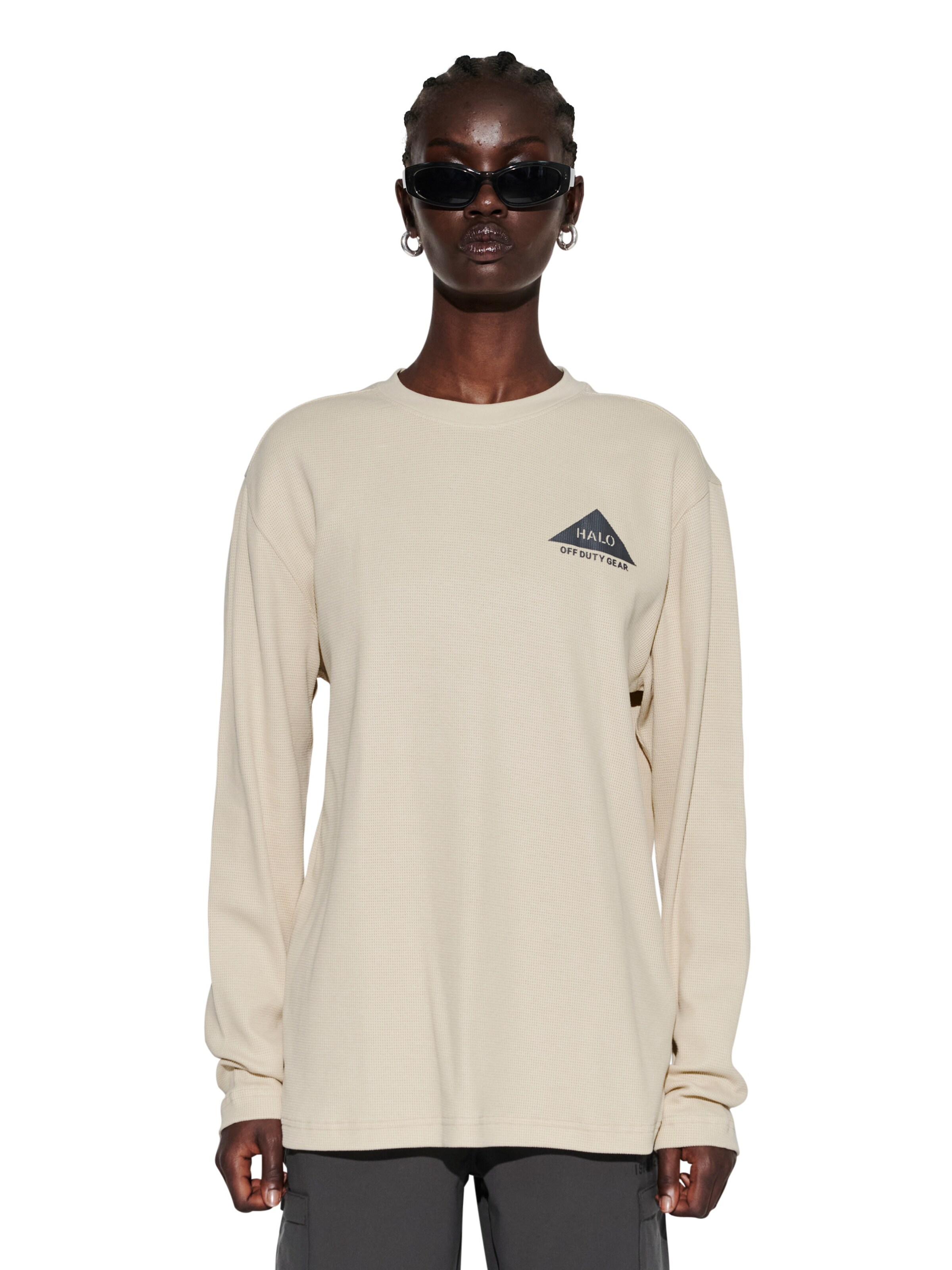 T-Shirt HALO en beige : devant